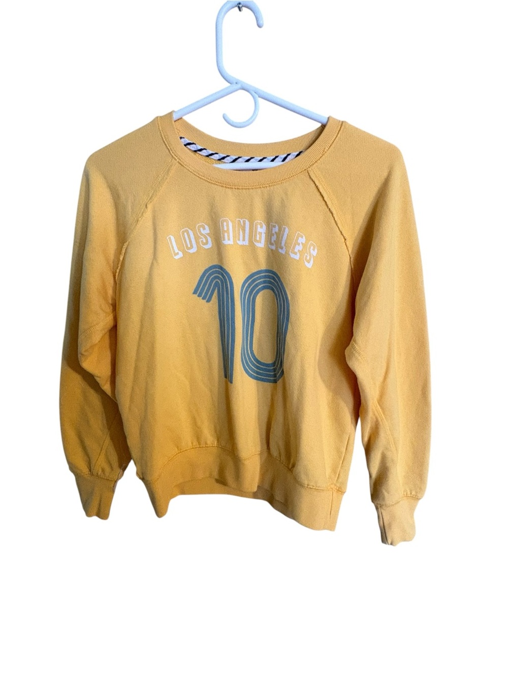 Sundry Los Angeles 10 Pullover Sweatshirt Sun Yellow Anthro Revolve